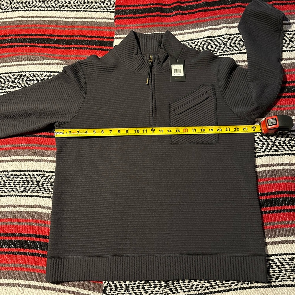 Billy Reid Quilted 1/2 Zip XL NWT Dark Navy